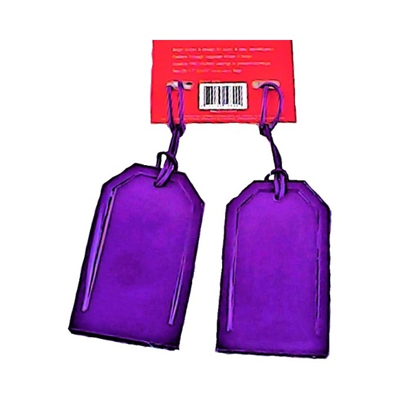 PURPLE LUGGAGE TAG - Picture 2 of 2